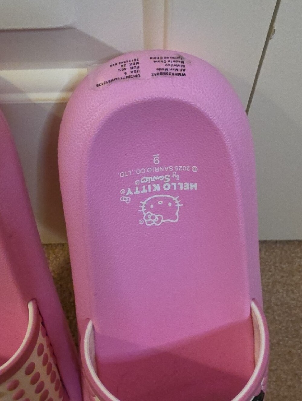 Hello Kitty Pink Slide Sandals with Graphic Strap - Picture 6 of 11